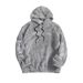 Unisex Fleece-Lined Hoodie – Oversized V-Neck Pullover With Soft Brushed Interior (S-XXL, Light Grey, Winter Warmth, College Streetwear)_viptrois.com