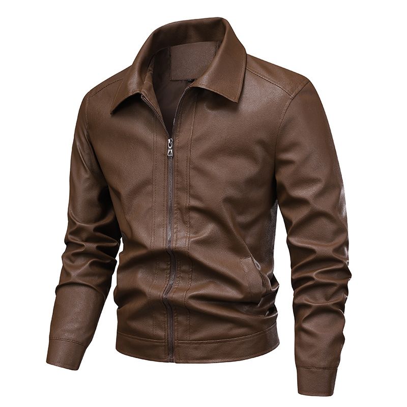Men's Clothing New Leather Jacket For Men Spring Men Slim Lapel Jacket Men's Tops Windproof Casual Jacket Men_viptrois.com