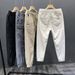 Men's Khaki Casual Pants Summer Thin Style Tapered Cuffs Ice Silk Quick Drying Nine Point Length Workwear Sports Pants_viptrois.com