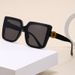 New Large-frame Retro And Thin High-end Sunglasses Korean Version Fashion Square Sunscreen Personalized Sunglasses Wholesale_viptrois.com
