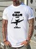 A 10 Warthog Keep Calm . Brrrt Tee T-shirt Homme Stylish Streetwear Graphic Soft Versatile Top For Everyday Wear Slightly Comfortable Summer_viptrois.com