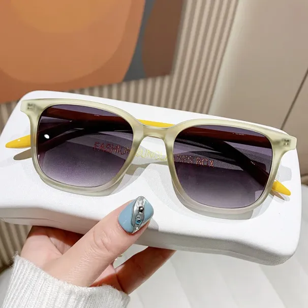 Outdoor Myopie Sonnenbrille Männer Frauen Quadratischen Rahmen Brillen Fertig Minus Dioptrien Brillen UV400 Sonnenschutz Brille -1,0 -1,5_viptrois.com