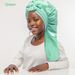 Baby Sleeping Cap Bow Elastic Ribbon Silk Children's Satin Hat Bonnet_viptrois.com