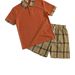 Men's Breathable Plaid Button-Up Polo Shirt Casual Summer Sports Tee Short Sleeve Loose Fit Fashion Outdoor Tee For Teenagers_viptrois.com