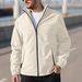 Men's Clothing New European Size Spot 380G Jacket American Autumn And Winter Plus Velvet Thick Polar Fleece Stand Collar Sweatshirt_viptrois.com