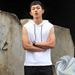 Men's Sleeveless T-Shirt Summer Style Trendy Hooded Vest Short-Sleeved Unisex Hoodie for Outdoor & Sport Wear_viptrois.com