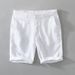 Men's Clothing Summer New Spot Beach Shorts Men's Linen Casual Straight Shorts_viptrois.com