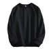 Sweater Men's Spring And Autumn 2026 New Korean Version Trend Loose Round Neck Solid Color Long-sleeved T-shirt Versatile Casual Top_viptrois.com