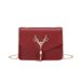 Women's Deer Tassel Crossbody Bag - Fashionable Shoulder Purse With Metal Accents (Boho Style Handbag)_viptrois.com