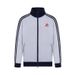 American Street Style Striped Zipper Cardigan Jacket Autumn Unisex 2025 New Loose Casual Stand Collar Top_viptrois.com