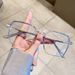 Anti-Blue Light Plain For Women, Large Frame, High Appearance, Slimming, Natural Look, Photochromic, Prescription_viptrois.com