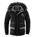 Men's Clothing Winter Coat With Detachable Faux Fur Hood - Thickened Fleece-Lined Zip-Up Jacket For Casual & Streetwear (Ivory/Black, Sizes M-5XL)_viptrois.com
