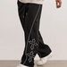 Men's Casual Cross-Print Drawstring Pants – Breathable Regular Fit Joggers In Black/Grey/Blue/Khaki (Sizes S-XXXL, Streetwear & Travel Ready)_viptrois.com