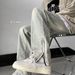 Side Zipper Micro Flared Jeans, Men's Spring And Autumn Washed Ruffian Handsome Pants, American High Street Trendy Brand_viptrois.com