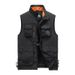 Men's Lightweight Vest Jacket – Multi-Pocket Fishing Vest With Hood (L-6XL, Grey/Black/Navy/Khaki/Army Green)_viptrois.com