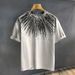 Men's Clothing Fashion Thin Short Sleeved T Shirt Versatile Trendy Personality Casual Loose Cotton Five Point Half Sleeves_viptrois.com