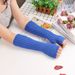 Flat Knit 30cm Mid-Length Sleeves Fluorescent Colorful Knitted Arm Warmers Korean Style Women's Warm Ins High Street_viptrois.com