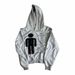 Gothic Print Hooded Sweatshirt | Y2k Retro Streetwear Pullover | Unisex Oversized Long Sleeve Top With Pockets_viptrois.com