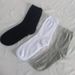 Plus-size men's socks Solid color dress socks casual cotton socks mid-tube socks men's and women's unisex socks plus-size_viptrois.com