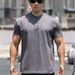 Summer Collection Cuffs New Chinese Polo Shirt Short Sleeve Henley Collar Men's Basketball Running Training Waffle_viptrois.com