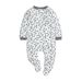 Kids'clothing Baby bidirectional zipper baby crawl suit Spring and autumn long sleeve sleeve foot wrap jumpsuit_viptrois.com