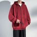 Pure Autumn Hooded Cardigan Heavyweight Sweatshirt Men's Winter New American Style Loose Casual Jacket Top_viptrois.com