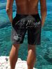 Unbeatable Quality Summer Men's Renaissance Material Printed Trendy Brand Fitness Running Sports Basketball Shorts_viptrois.com