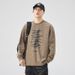 Tie Dye Hoodie Spring And Autumn New Style American Design Sense Men's Long Sleeved Inner Bottom Shirt_viptrois.com