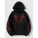 Trendy Unisex Zip-Up Hoodie With Adjustable Hood, Oversized Fit, Stylish Color Block Design For Casual Streetwear_viptrois.com