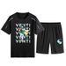 Men's Genshin Quick-Drying Sports Suit Men's Short-Sleeved T-Shirt Shorts _viptrois.com