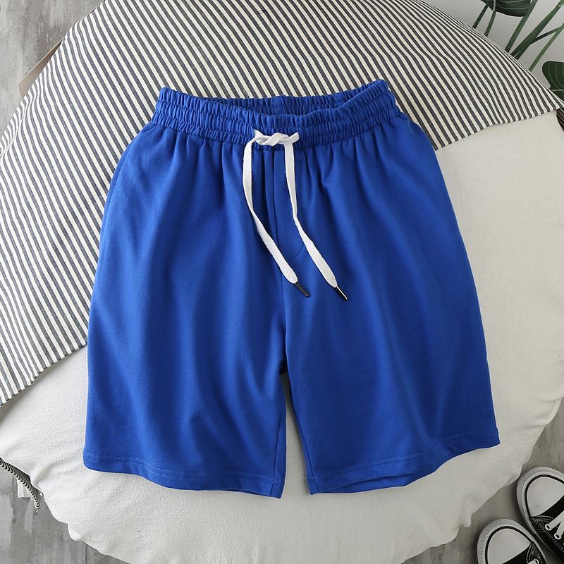 Men's Clothing Summer Ins Loose Casual Solid Color Shorts Men's Sports Three Point Pants Beach Pants Casual Five Point Pants_viptrois.com