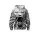 Men's 3D Graphic Hooded Sweatshirt - Y2K Streetwear, Oversized Fit, Casual & Sporty Pullover For Everyday Wear_viptrois.com