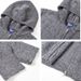 Men's Clothing American Retro Cleanfit Short Silhouette Striped Hooded Sweater For Men And Women Loose Thick Warm Knitted Cardigan_viptrois.com