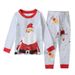 Christmas Men and women children Christmas long-sleeved Santa Claus two-piece homewear children's clothing ins_viptrois.com