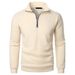 Pure New Stand Collar Casual Men's Solid Color Fashion Pullover Sweatshirt_viptrois.com