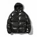 Men's Solid Color Shiny Cotton Coat Trend Reflective Loose Zipper Hooded Thickened Cotton Coat_viptrois.com