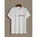 Cotton Men's Summer Loose Paris Letter Printed Casual Round Neck Short Sleeved T-shirt Top Can Be+DZ_viptrois.com