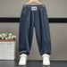 Kid's Clothing Boys And Girls Plus Velvet Thickened Autumn And Winter Outer Wear Pants With Leggings For Small And Medium Sized Corduroy Carrot Pants_viptrois.com