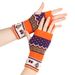 Unisex Christmas tree gloves Colorful warm half-finger cuffs Christmas knitted acrylic wool gloves_viptrois.com
