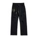 Men's Clothing American Jeans Men's Summer Thin American High Street Vibe Washed Holes Trendy Brand Loose Straight Casual Trousers_viptrois.com