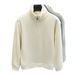 European And American New Popular 500g Double-sided Fleece Stand-up Collar Half-zipper Long-sleeved Men's Autumn And Winter Fleece Warm Casual Sweatsh_viptrois.com