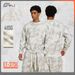 Men's Vintage Tie-Dye Crewneck Sweatshirt – Heavyweight Distressed Streetwear (S-XXL, Heather Grey)_viptrois.com