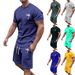Men's Clothing Men's Summer Short Sleeved Shorts Sports Casual Suits_viptrois.com
