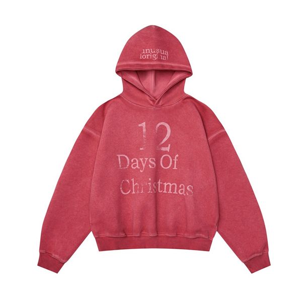 Waste Land Vintage Washed Letter Print Hoodie Men's Loose Pullover Long Sleeve Spring Autumn Sweatshirt_viptrois.com