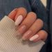 False Nails Wear Armor Removable Butterfly Nail Patch Oval Nail Patch Nail_viptrois.com