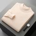 Pure Autumn Winter New Half Turtleneck Wool Sweater Men Thin Pullover Base Shirt Knitted Warm Long Sleeve Top Wholesale_viptrois.com