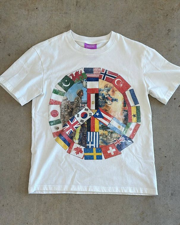 "Unisex Summer Short Sleeve T-Shirt With 3D Global Flags Print, Breathable Polyester, Loose Fit For Streetwear & Casual Wear"_viptrois.com