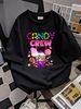Sweetie Candy Squad Candy Land Candy Crew Decorations Halloween Pumpkins T-Shirt Stylish Summer Streetwear Top For Everyday Wear Soft Stretched_viptrois.com