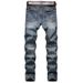 Men's Clothing Autumn/Winter New Men's Jeans, Personality, Nostalgic, Zipper Decoration, Jeans, Trendy Men_viptrois.com