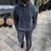 Men's Clothing New Autumn And Winter Hooded Sweatshirt Men's Suit Solid Color Sports Casual All Match Two Piece Suit_viptrois.com